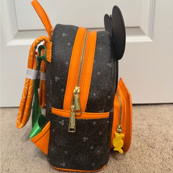 Loungefly Mickey Mouse Halloween Backpack - Black and Orange